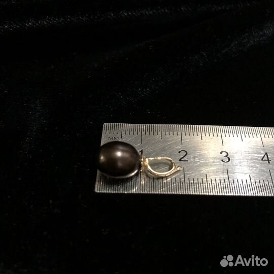 Подвеска черная жемчужина 585