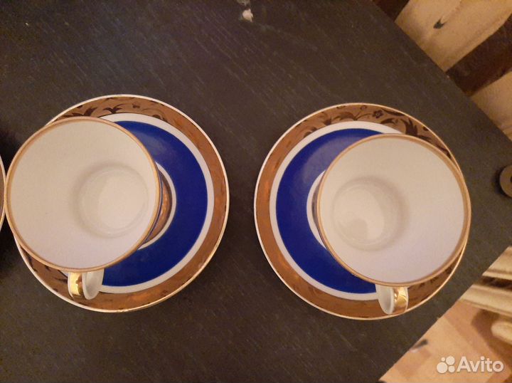 Чайный сервиз лфз СССР внигр золотой орнамент