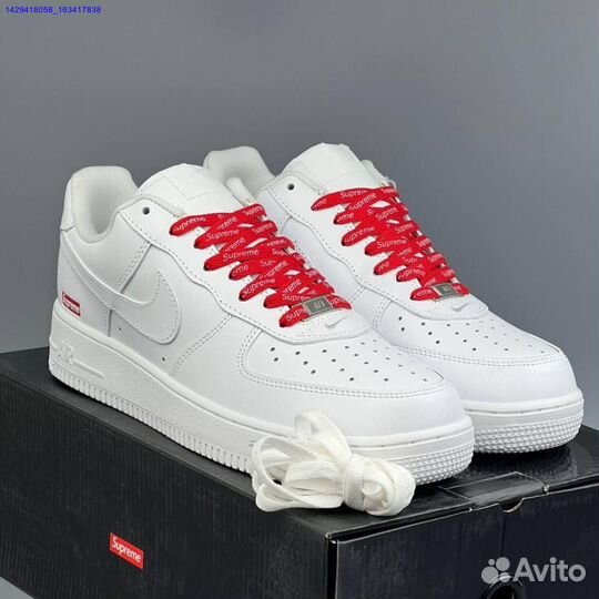 Кроссовки Nike Air Force 1 Low & Supreme (Арт.18530)