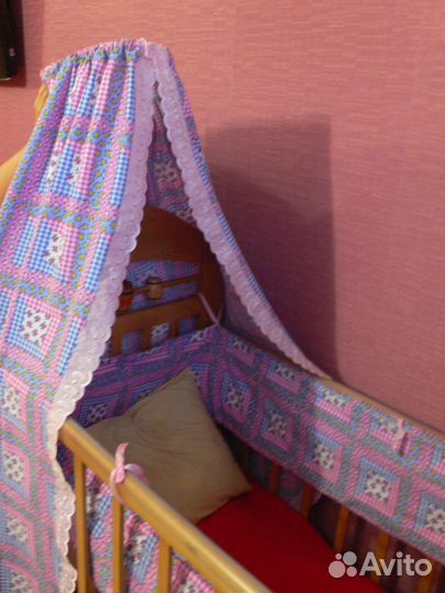 Балдахин и бортики на детскую кроватку