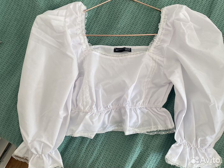 Рубашка укороченная shein