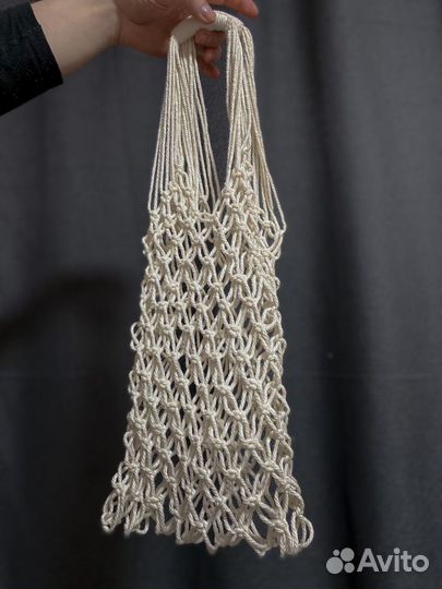 Сумка авоська макраме