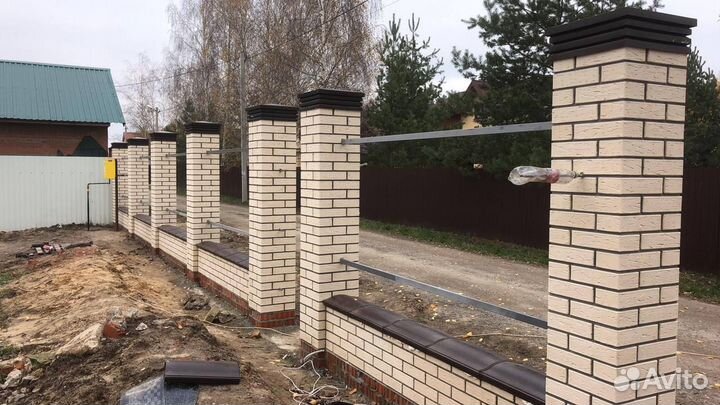 Колпак для защиты забора 1,5х1,5 кирпича