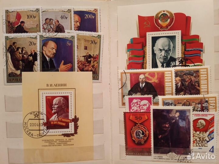 Почтовые марки ссср, Россия, Ленин и др