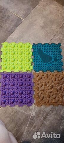 Массажный ортопедические детский коврик пазл