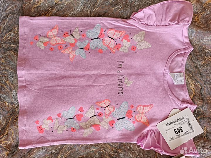 Футболки для девочки 92 новая