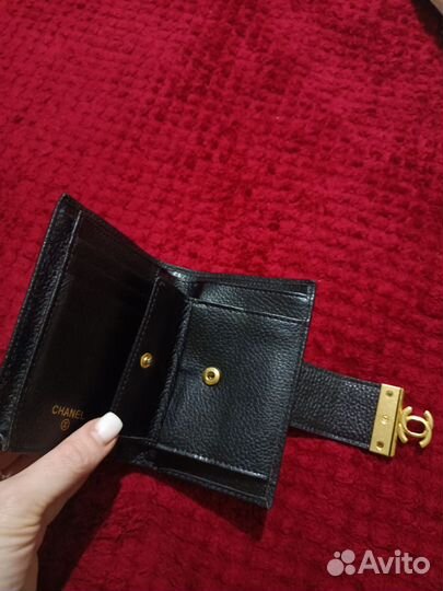 Кошелек женский натуральная кожа черный