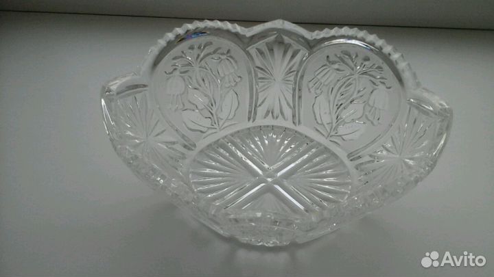 Салатница хрустальная