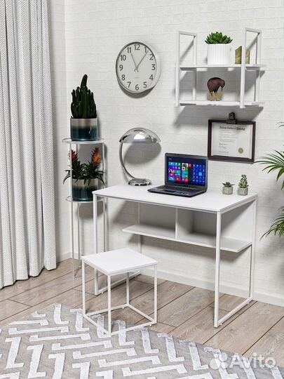 Полка настенная, estente, Veronika, Белая, 600х500