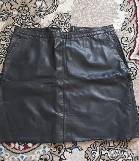 Юбка экокожа