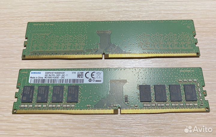 Модули памяти samsung DDR4 dimm 4 Гб PC4-19200