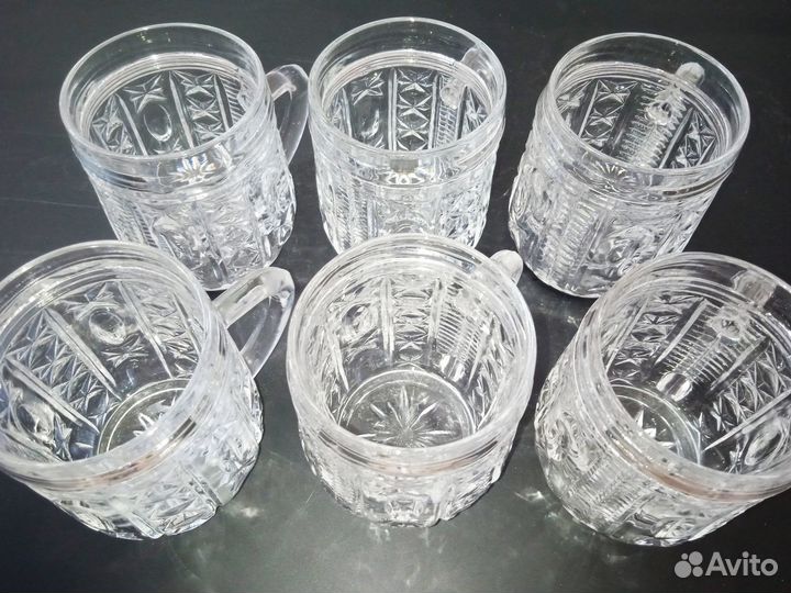 Хрустальные кружки СССР (6шт)