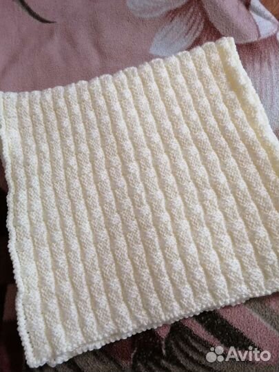 Плед детский вязаный ручная работа