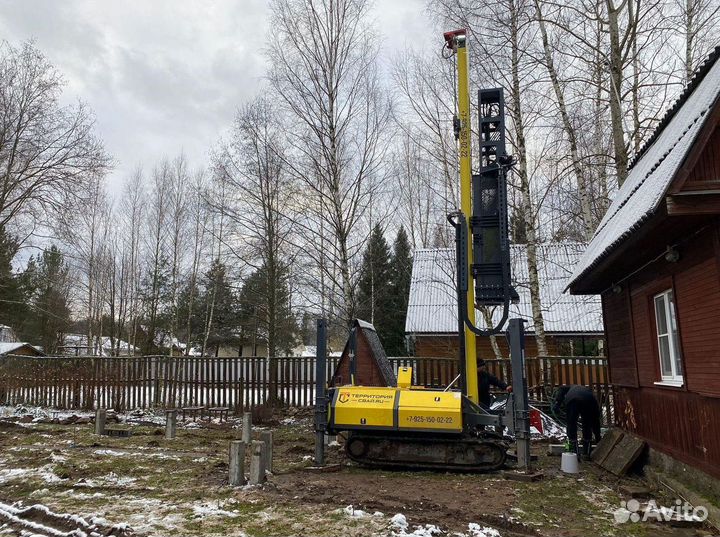 Монтаж железобетонных свай