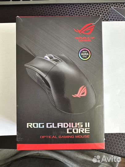 Игровая проводная мышь Asus ROG gladius II core