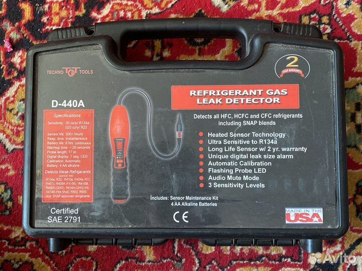 Электронный течеискатель D-440a техно тулз