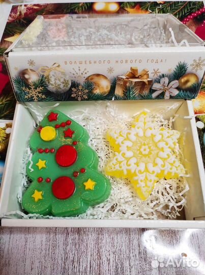 Мыло ручной работы Новогодние