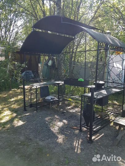 Мангал с крышей