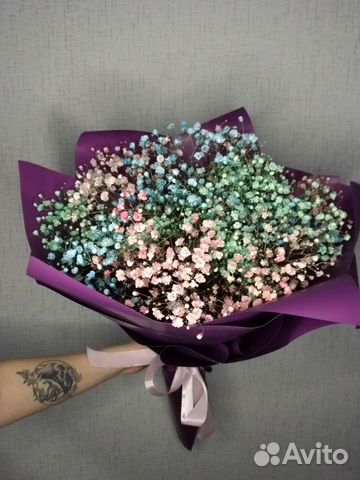 Букет цветов из гипсофилы