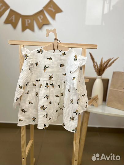 Муслиновое платье 80