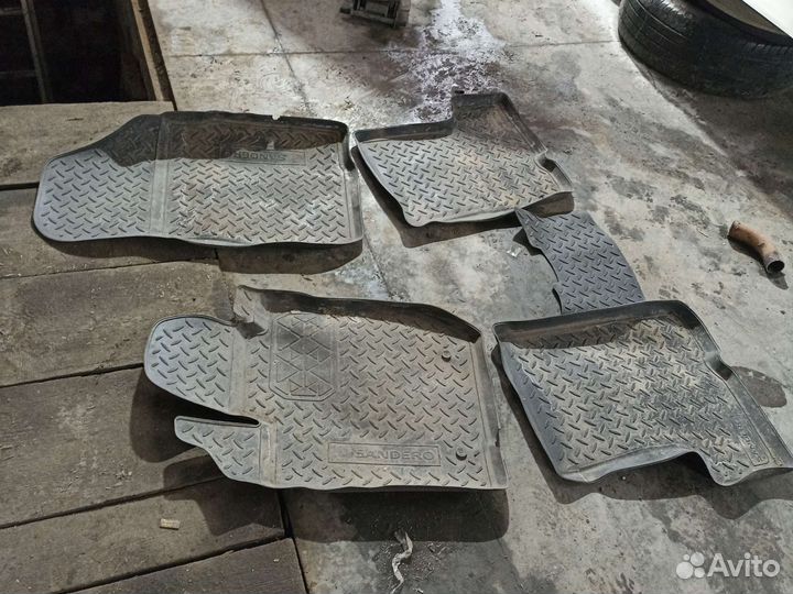 Ковры резиновые рено сандеро