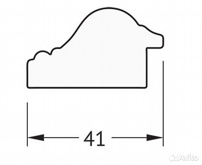 Зеркало Evoform Definite 47х37 BY 1342 в багетной