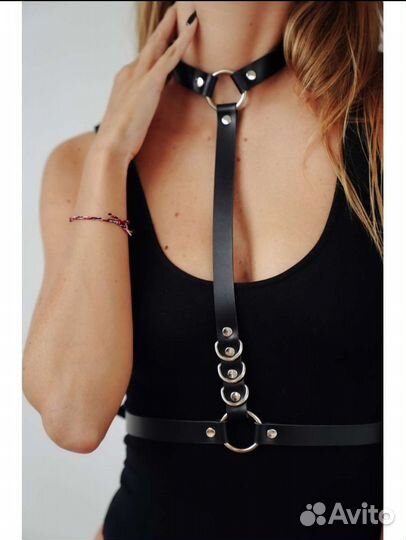 Портупея женская натуральная кожа