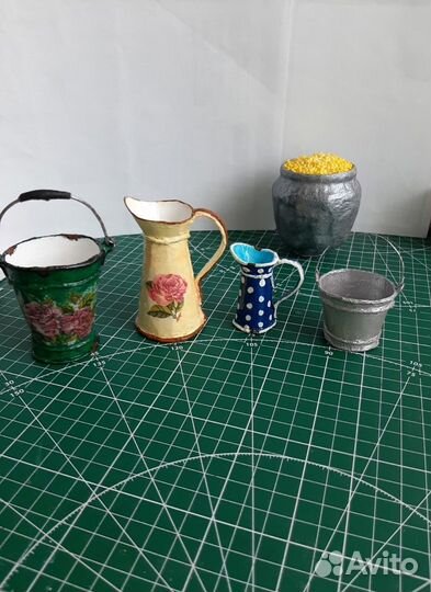 Посуда, утварь, ведра, бидоны- миниатюра