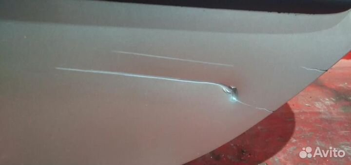 Пежо 206 дверь задняя левая серебристая