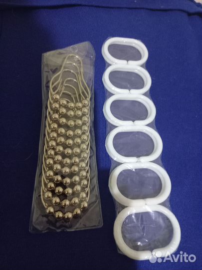 Кольца металлические для шторы в ванну