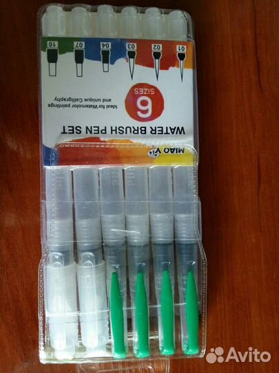 Кисти с резервуаром набор 6 шт