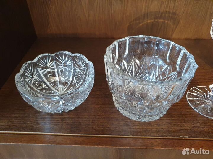 Хрустальные вазы салатники