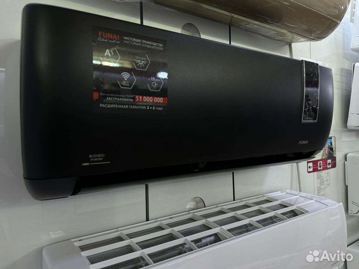 Кондиционер Черный funai RAC-I-BS25HP (Рассрочка)