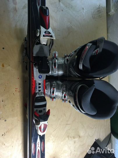 Горнолыжный комплект горные лыжи и лыжные ботинки