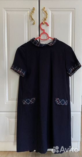 Платье школьное синее 140