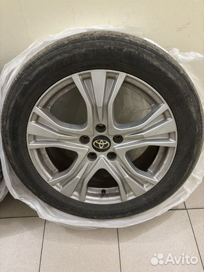 Литые диски r17 5x114 3 с резиной бу