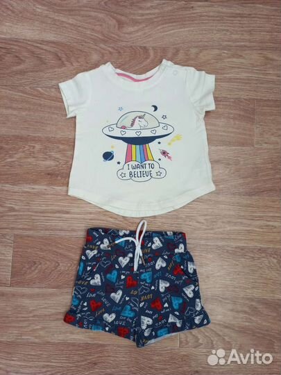 Пакет летних вещей на девочку 1-2 года