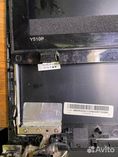 Крышка, рамка матрицы Lenovo Y510P