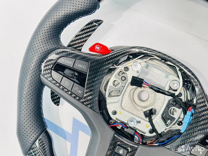 Руль карбон BMW G-серия кожа