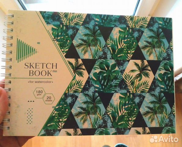 Блокнот для акварели sketch book 20 л 180 гр новый