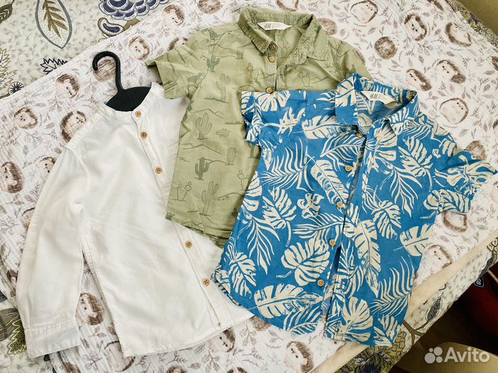 Рубашки летние для мальчика H&M