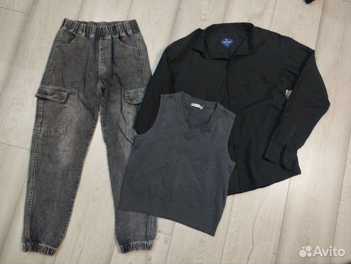 Штаны, рубашка и желетка