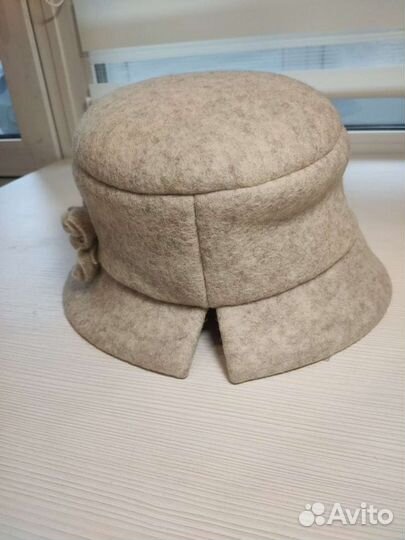 Шляпа клош шерсть