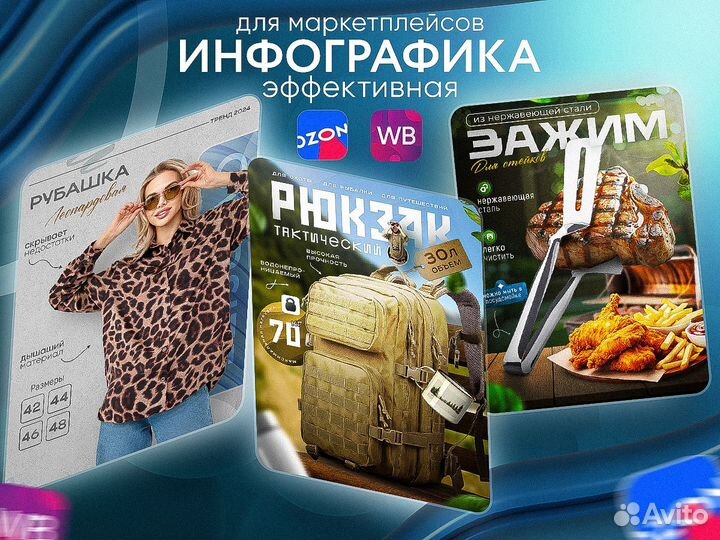 Инфографика для маркетплейсов wildberries ozon