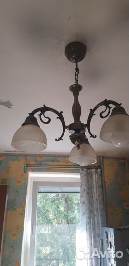 Люстра потолочная подвесная бу