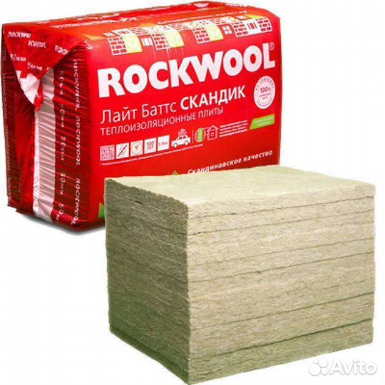 Утеплитель rockwool лайт баттс скандик