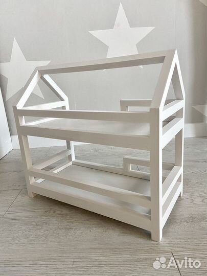 Кроватка домик для кукол ручная работа