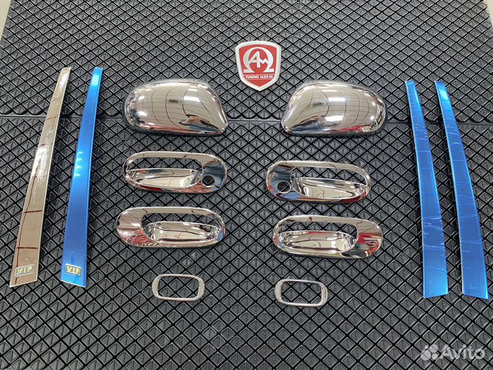 Комплект хромированных накладок Nissan Sunny 2002+