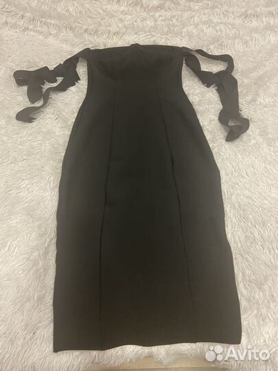 Платье бандажное с завязками на ручки