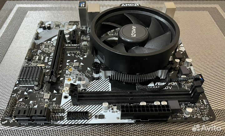 Материнская плата + процессор ryzen 2600